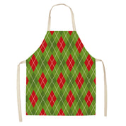 Yule Tide | Red Tartan Reindeer Print Christmas Apron Unisex
