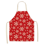 Yule Tide | Red Tartan Reindeer Print Christmas Apron Unisex