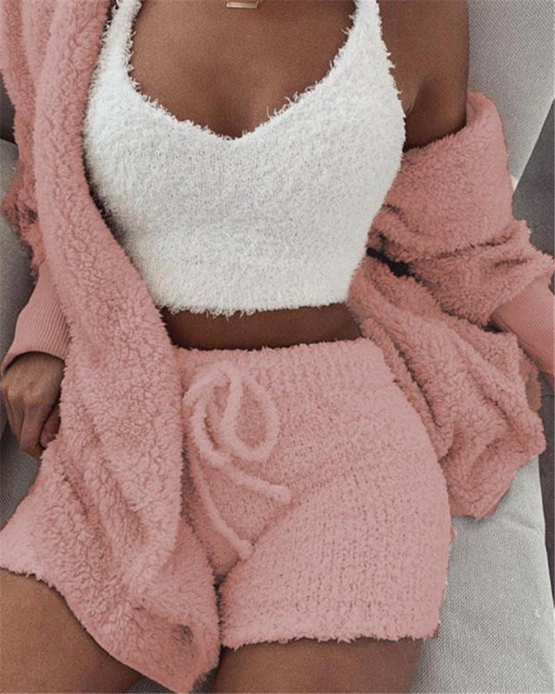 Zita Brayham | Fluffy 3-Piece Lounge Set For Women