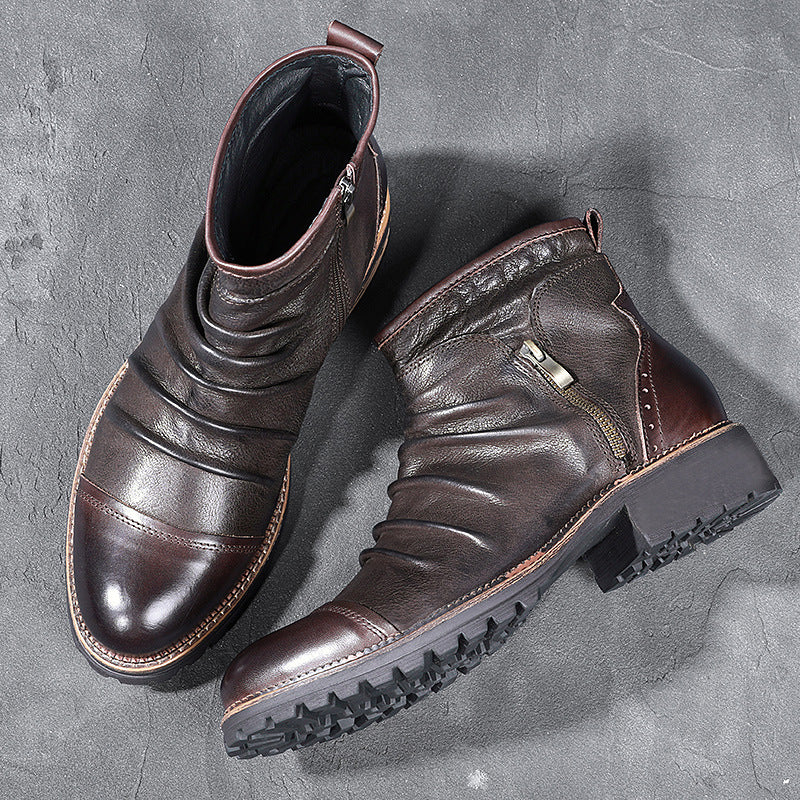 Marcus Bailey | Leather High-Top Boots For Men