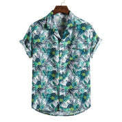 Nathan Harris | Tropical Print Short Sleeve Beach Shirt For Men