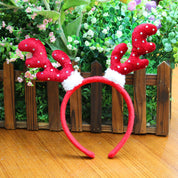 Antler Frost | Brown Antler Santa Hat Christmas Headband Unisex