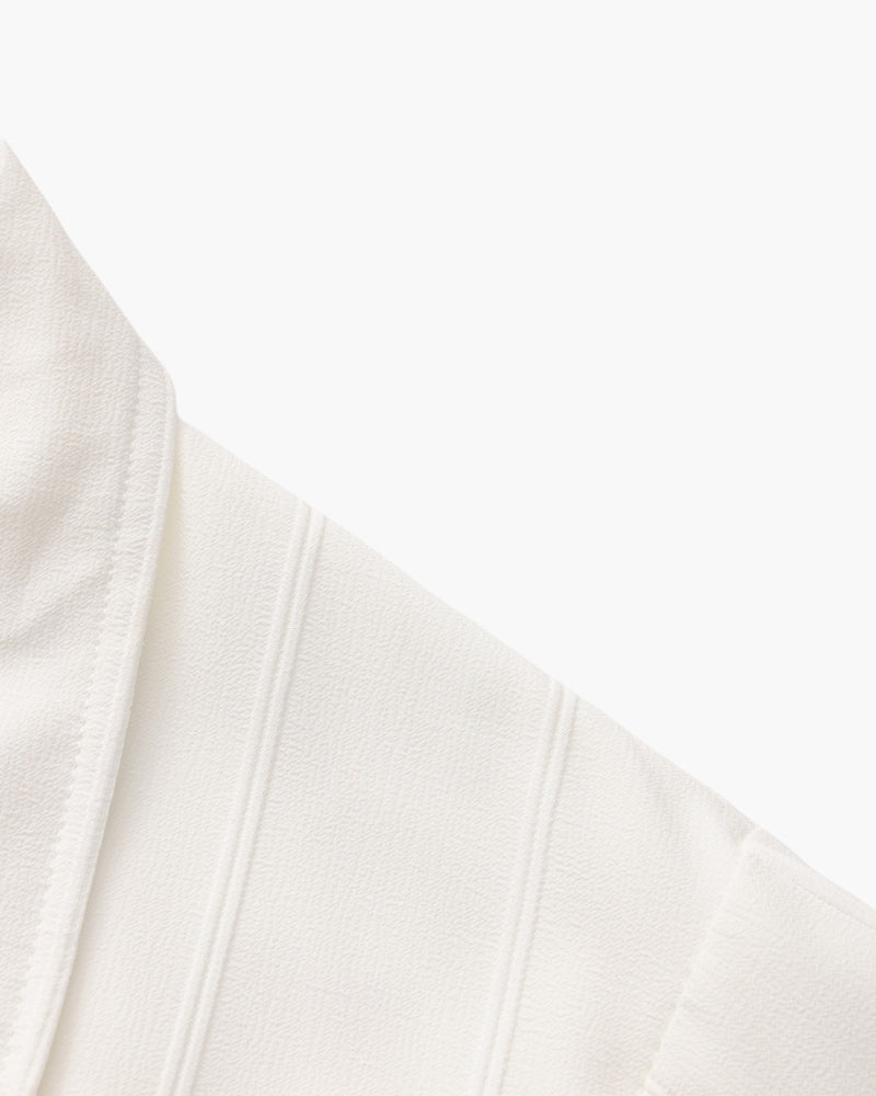 Alessandro Ricci | Ribbed Silk-Feel Shirt with Modern Elegance For Men