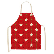 Yule Tide | Red Tartan Reindeer Print Christmas Apron Unisex