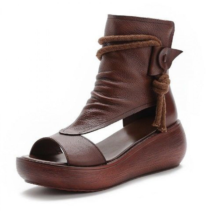 Rosie Kavanagh | Soft Leather Platform Sandals For Women