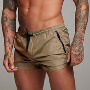 Ottone Oakshaw | Zip Pocket Drawstring Beach Shorts For Men