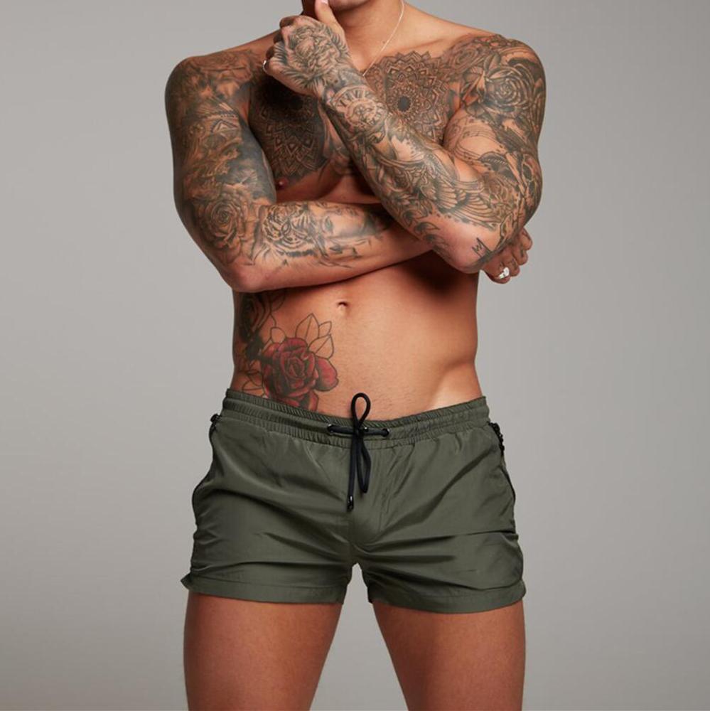Ottone Oakshaw | Zip Pocket Drawstring Beach Shorts For Men