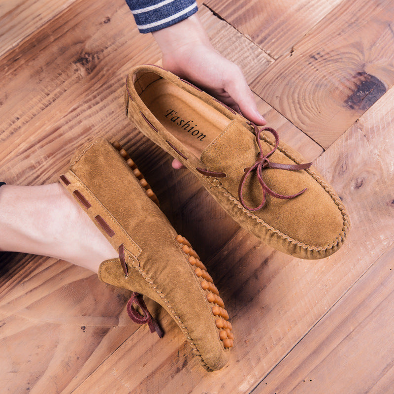 Finn White | Suede Driving Loafers For Men