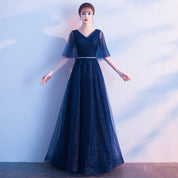 Phoebe Alderton | Glitter Tulle Maxi Evening Dress For Women