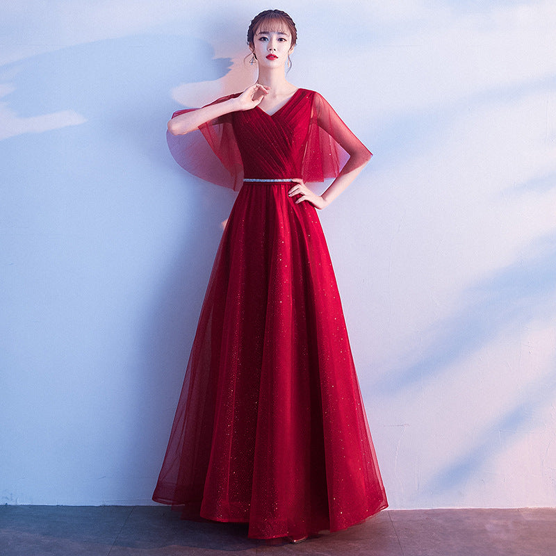 Phoebe Alderton | Glitter Tulle Maxi Evening Dress For Women