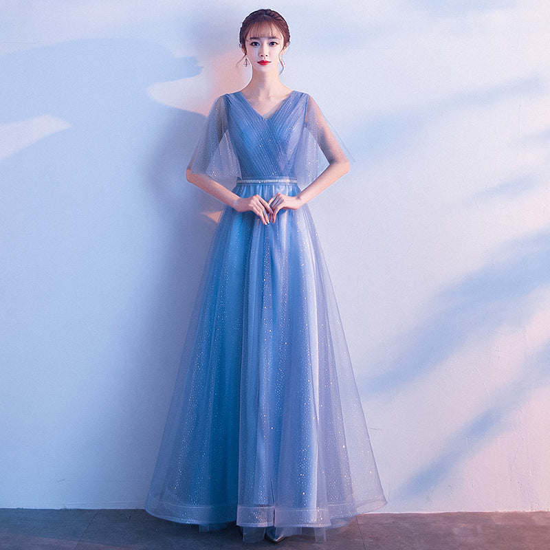 Phoebe Alderton | Glitter Tulle Maxi Evening Dress For Women