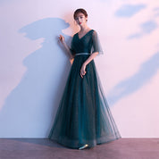 Phoebe Alderton | Glitter Tulle Maxi Evening Dress For Women