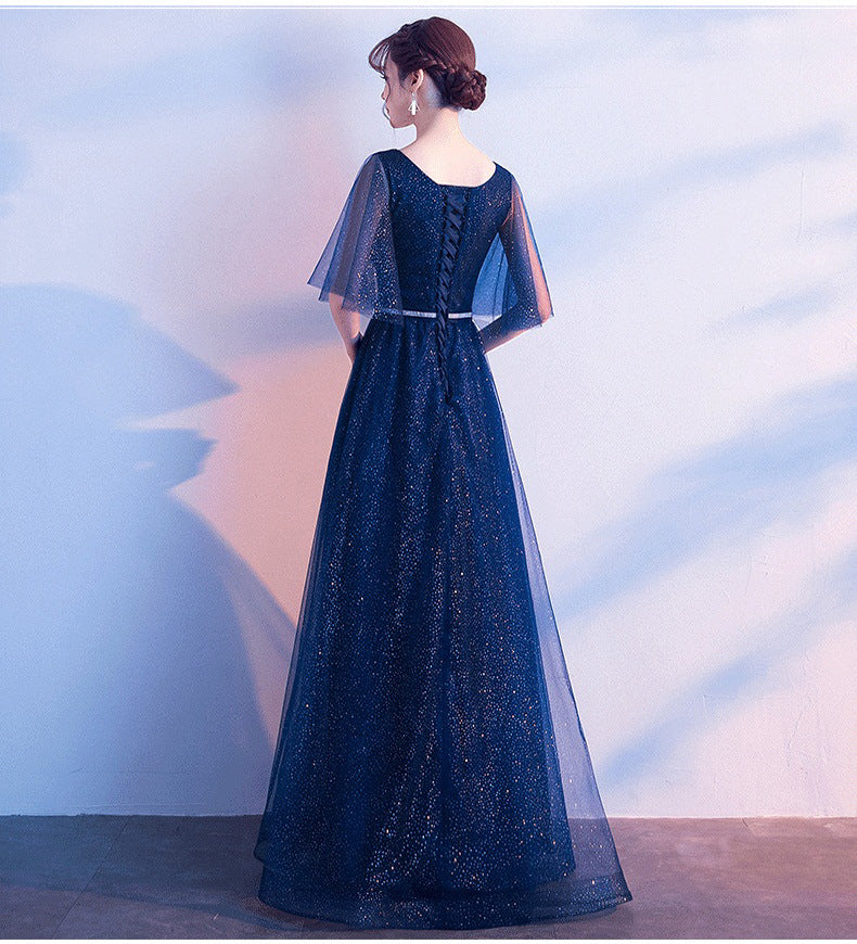 Elise Robertson | Sparkle Tulle A-line Maxi Gown For Women