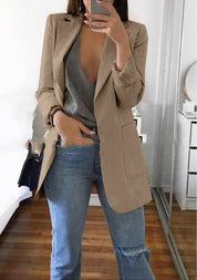 Letizia Wickwood | Open Front Longline Blazer For Women