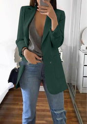 Letizia Wickwood | Open Front Longline Blazer For Women