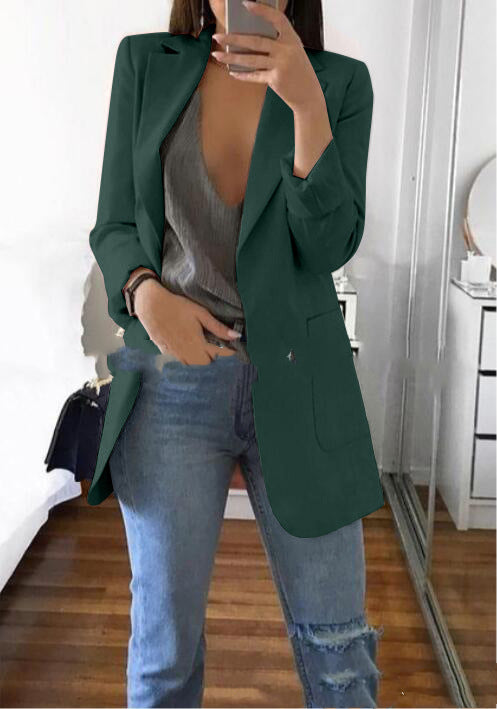 Letizia Wickwood | Open Front Longline Blazer For Women
