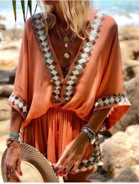 Tara Walker | Boho Print Playsuit For Women