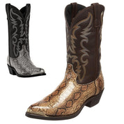 Zoe King | Snake Print Western Cowboy Boots For Women