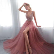 Phoebe Kelly | Formal Maxi Dress With Beaded Bodice For Women
