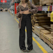 Valentina Rossi | High Waist Straight Leg Pants For Women