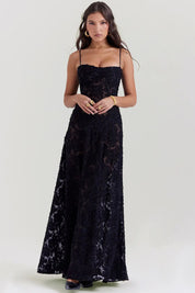 Imogen Fairbanks | Sheer Lace Maxi Dress For Women
