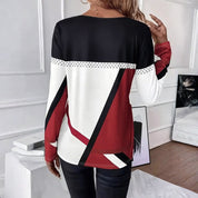 Grace Ellingham | Colour Block Long Sleeve Blouse For Women