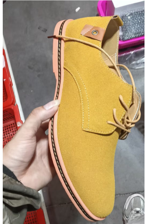 Owen Mitchell | Suede Lace-Up Shoes For Men