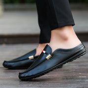 Reece Harding | Premium Leather Loafer Mules For Men