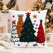 Fireside Noel | Embroidered Christmas Cushion Cover