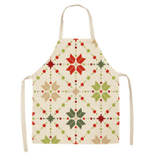Yule Tide | Red Tartan Reindeer Print Christmas Apron Unisex