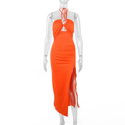 Brooke Stewart | Halterneck Split Maxi Dress For Women