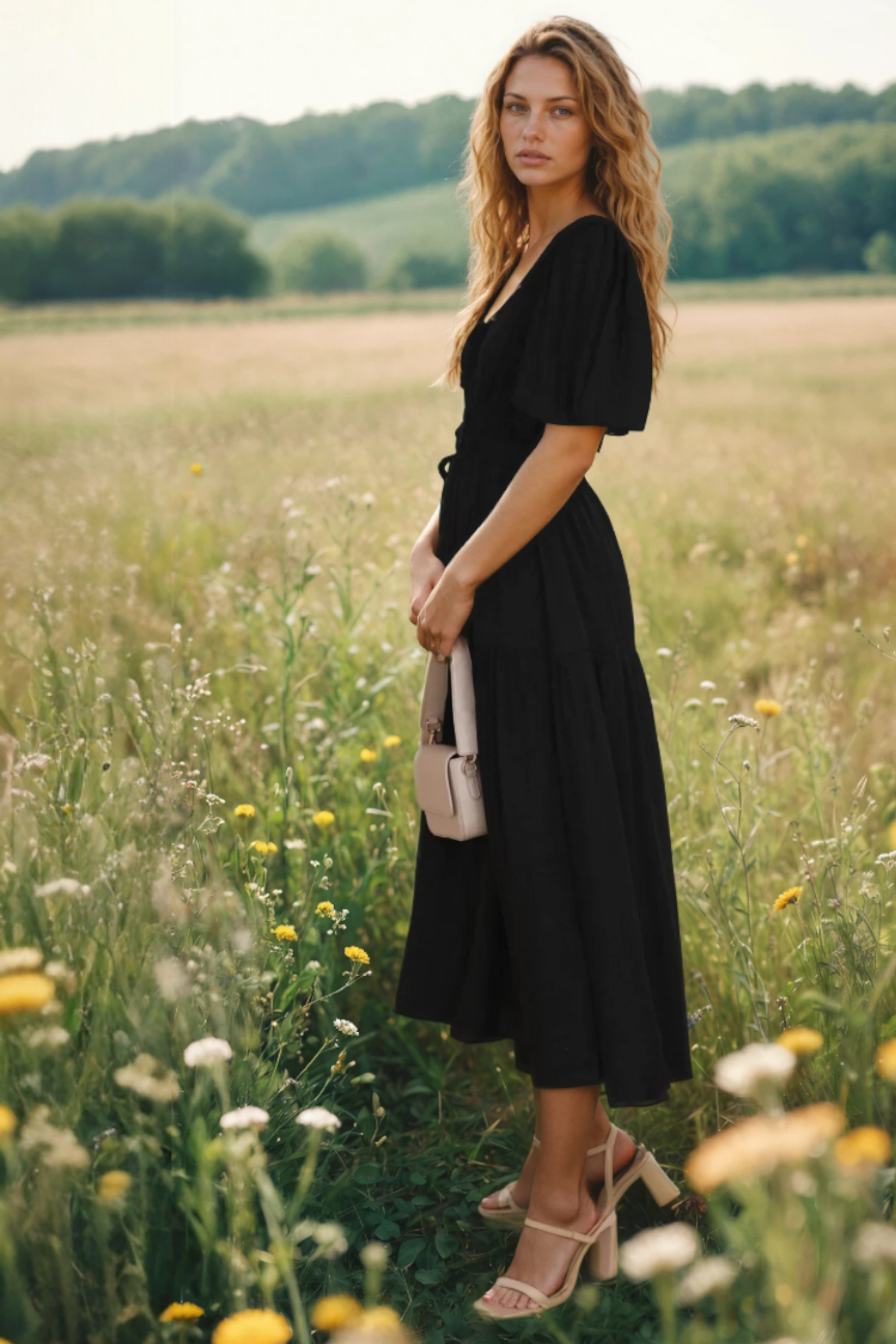 Amelia Sinclair | Flowing Midi Dress For Women