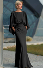 Elise Robertson | Batwing Sleeve Maxi Dress For Women