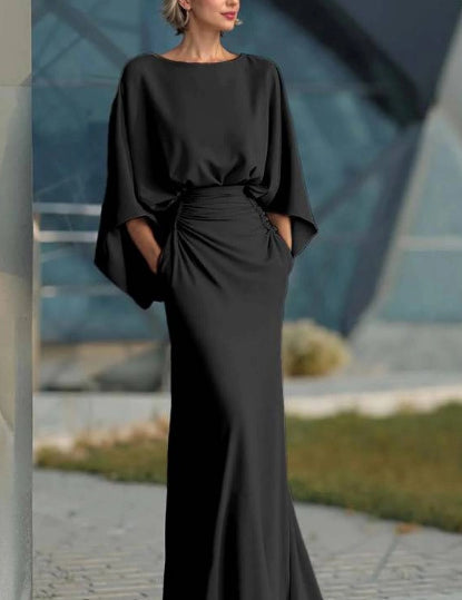 Elise Robertson | Batwing Sleeve Maxi Dress For Women