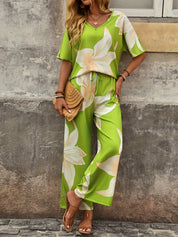 Amelia Thorncliffe | Floral Two-Piece Set For Women