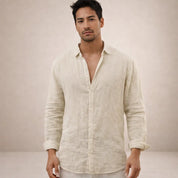 Ethan Bennett | Linen Button-Down Shirt For Men