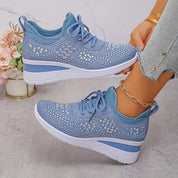 Elena Bellucci | Rhinestone Platform Sneakers For Women