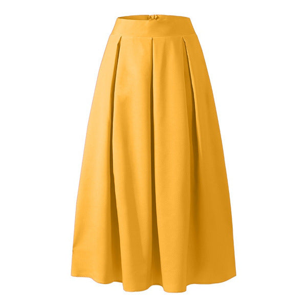 Camille Rossi | Elegant Pleated Maxi Skirt For Women