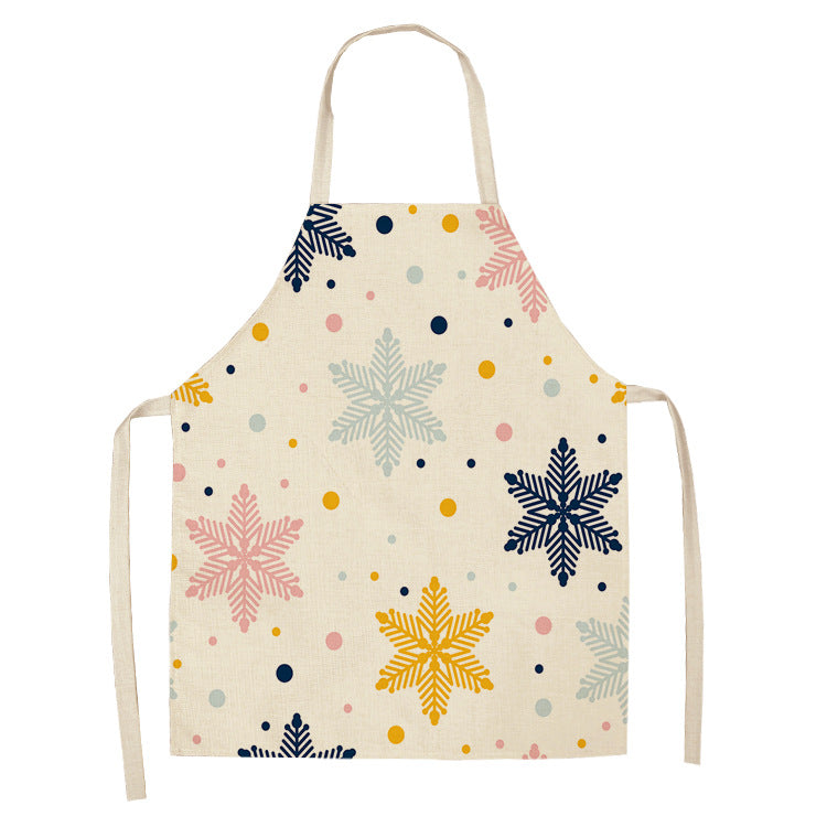 Yule Tide | Red Tartan Reindeer Print Christmas Apron Unisex