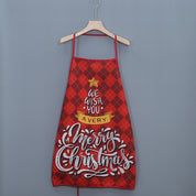 Frosty Feast | Red Snowman Christmas Apron Unisex