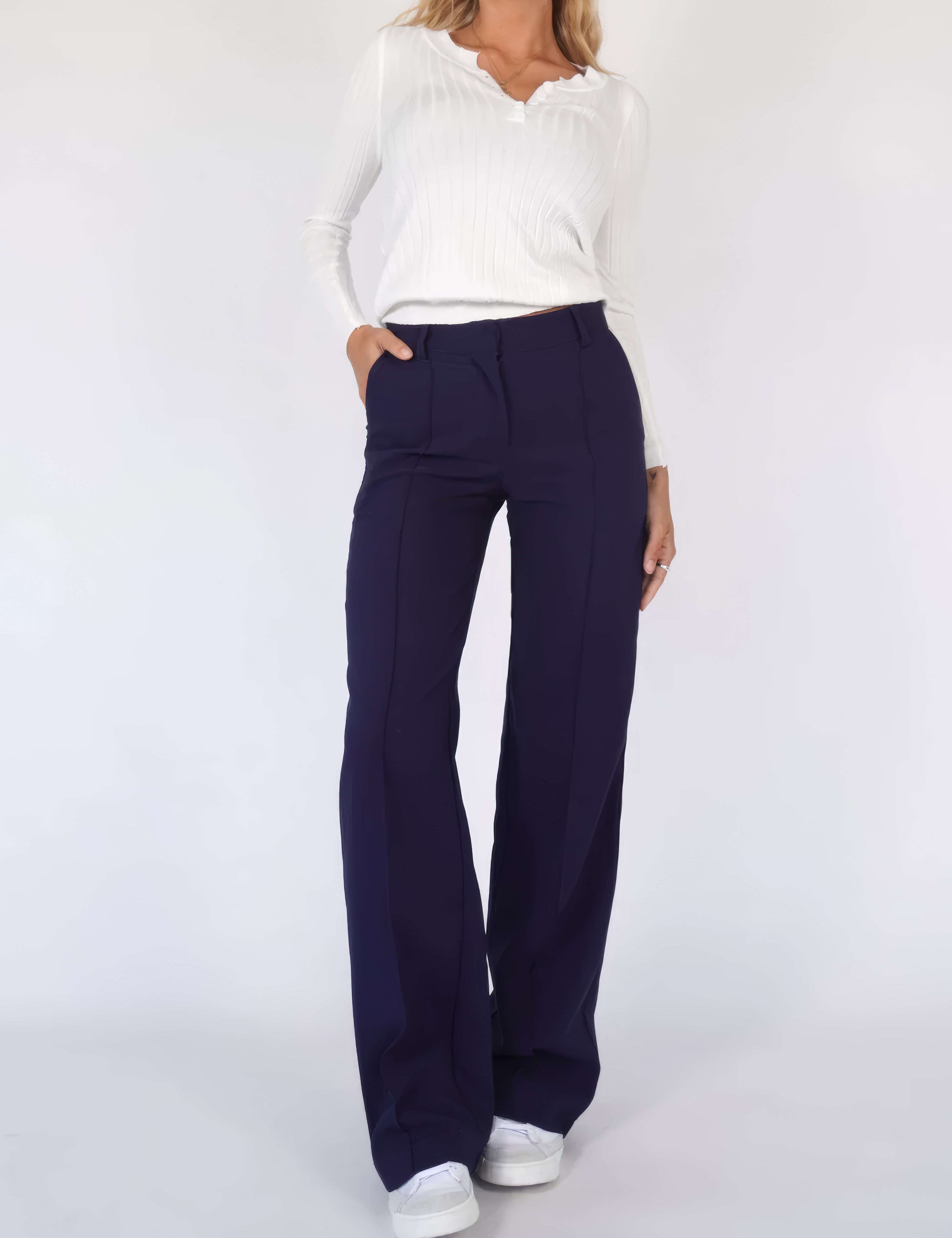 Alessia Romano | High Waisted Wide Leg Pants For Women