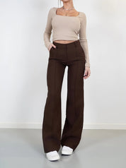 Alessia Romano | High Waisted Wide Leg Pants For Women