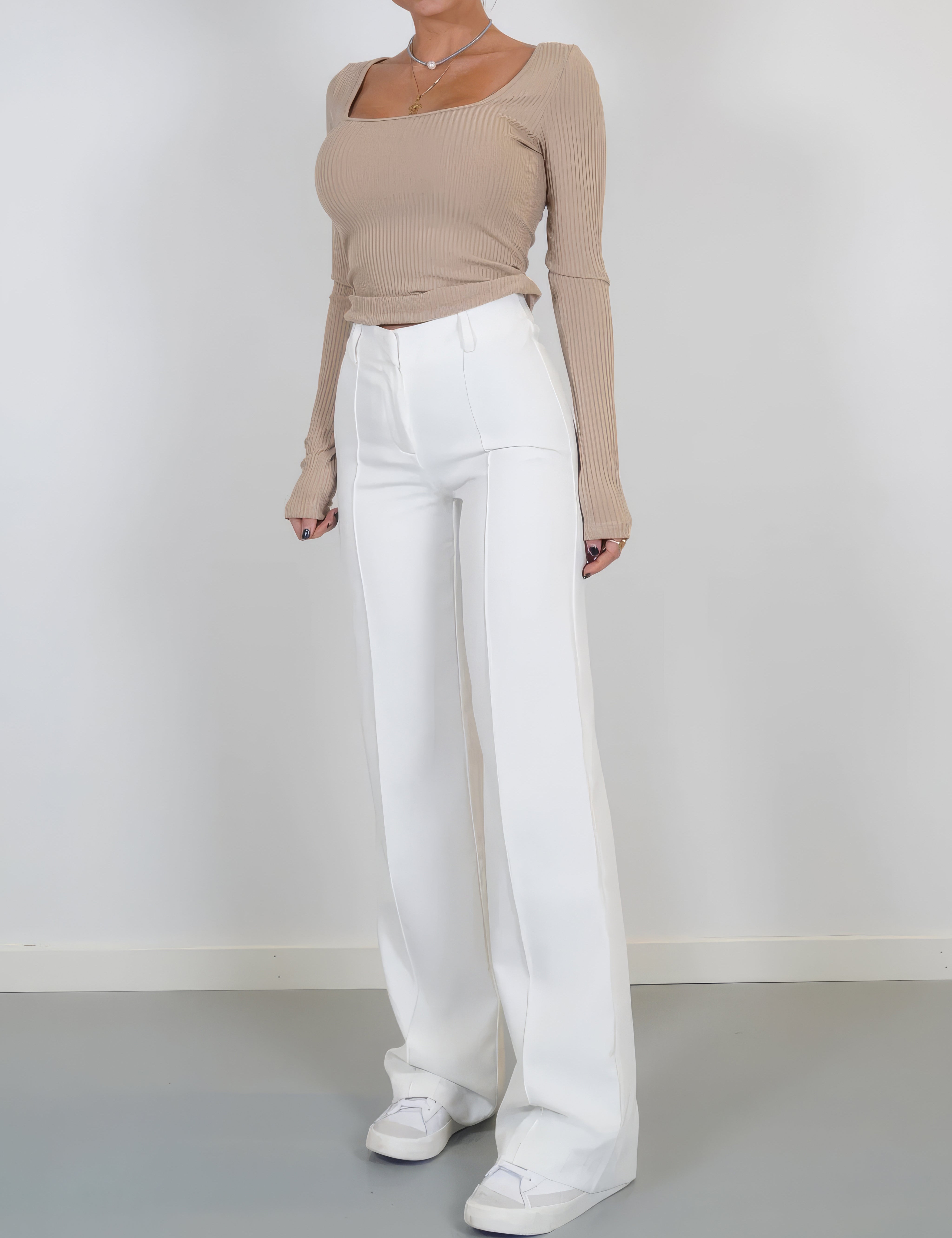 Alessia Romano | High Waisted Wide Leg Pants For Women