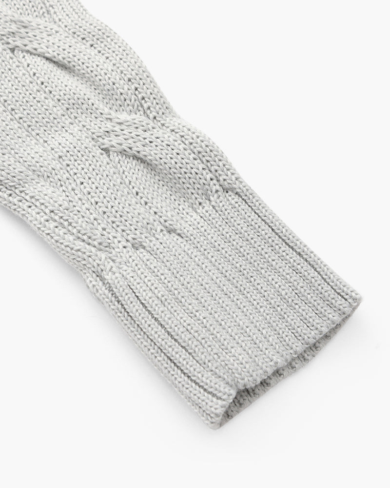 Francesco Bellandi | Cable Knit Half-Zip Sweater with Classic Texture For Men