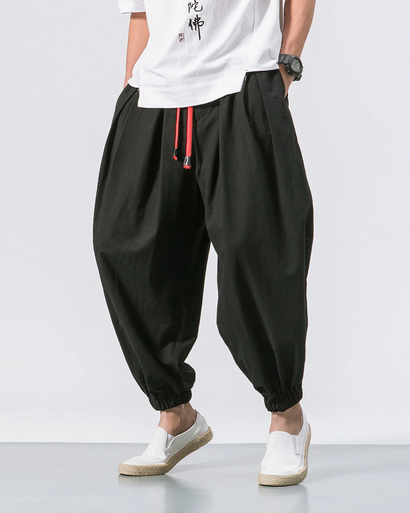 Miles Hawthorne | Loose Fit Cropped Pants For Men
