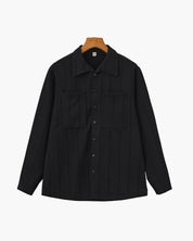 Alessandro Ricci | Ribbed Silk-Feel Shirt with Modern Elegance For Men