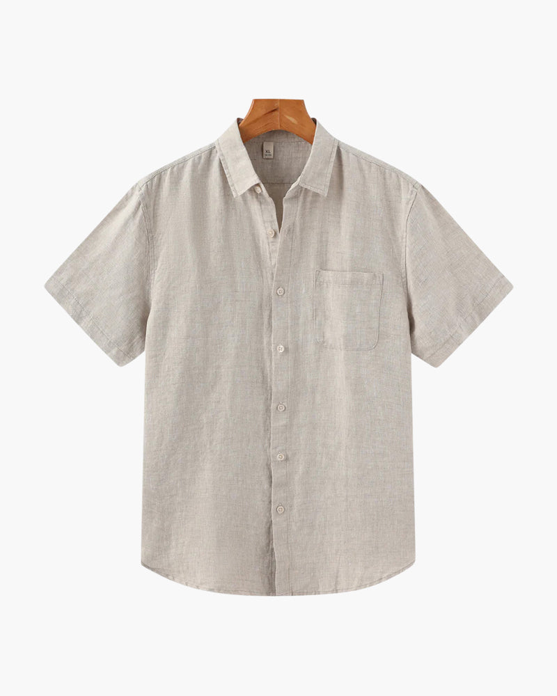 Matteo Ricci | Lightweight Linen Shirt with Relaxed Elegance For Men