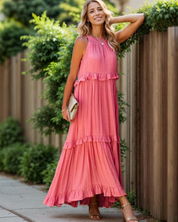 Harper Fletcher | Tiered Maxi Dress With Ruffle Detail