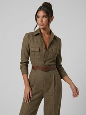 Sienna Whitmore | Tailored Check Jumpsuit For Women