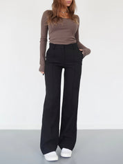 Alessia Romano | High Waisted Wide Leg Pants For Women